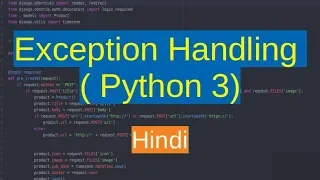 72 Exception Handling in Python Hindi
