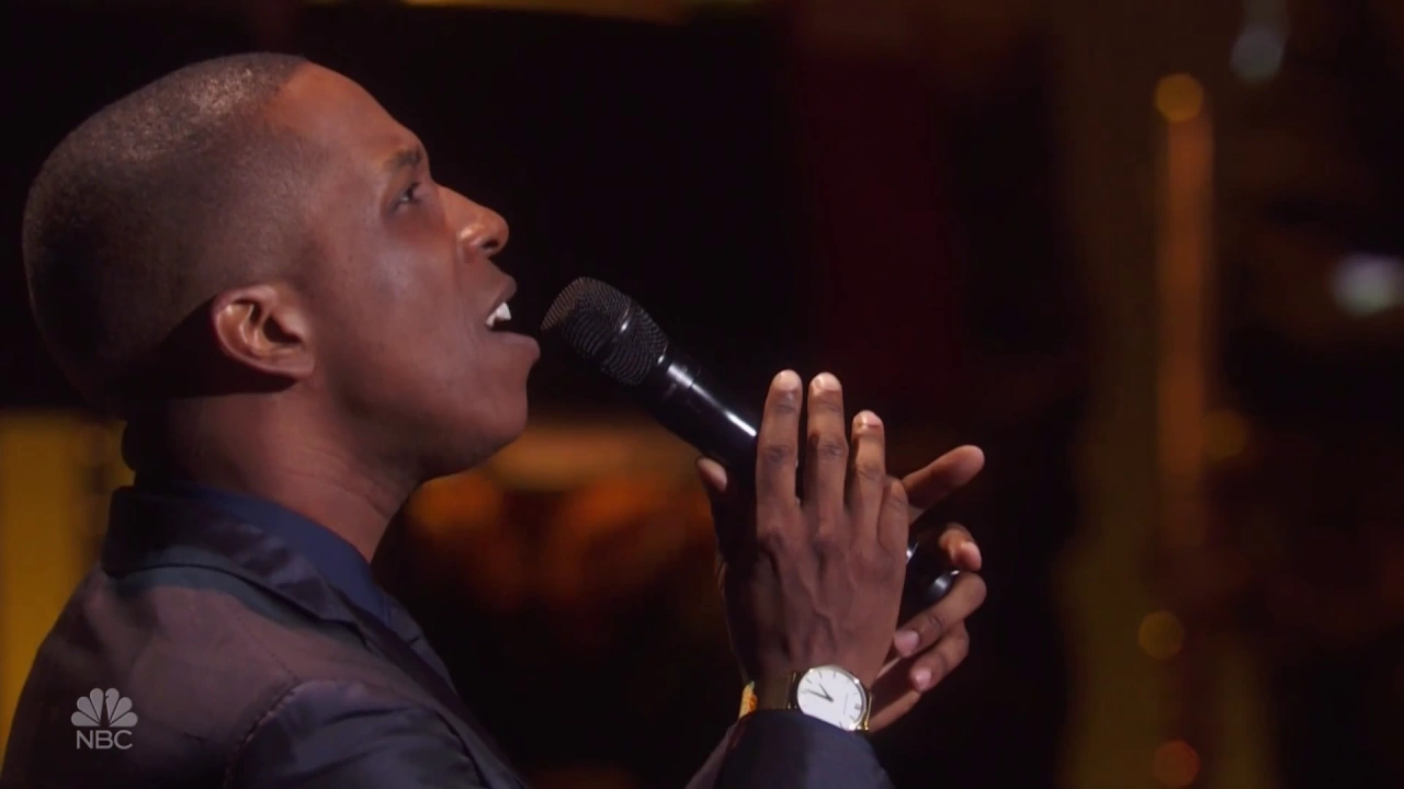 Leslie Odom Jr. sings "Autumn Leaves" at "Tony Bennett Celebrates 90" w Michael O. Mitchell on piano