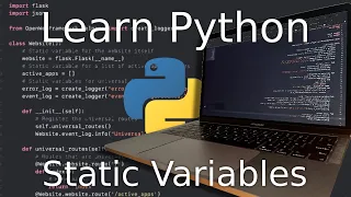 Python Tutorial for Beginners How to Create Static and Class Variables