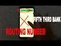 Fifth Third Bank Routing Number - Where Is It