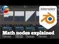 All Math nodes explained with examples in Blender geometry nodes tutorial