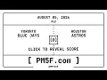 Toronto Blue Jays TOR Houston Astros HOU MLB Final Box Score AUGUST 05 2026