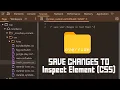 How to save changes to Inspect in Chromium Dev Tools Local Override Folder