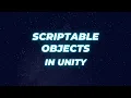 How to use scriptable objects in unity Easy tutorial