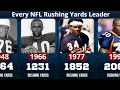 Every NFL Rushing Yards Leader Ever 1932 2025