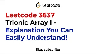 Leetcode 3637 Trionic Array I