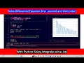 Use python code to solve ODE 1st 2nd and 3rd order using RK45 method and others