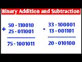 Binary Addition and Subtraction Step by Step Explained Binary numbers addition and subtraction