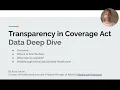 Decoding Healthcare Transparency Law Payer Data Deep Dive