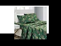 WPM Kids Collection Bedding 3 Piece Military Green Twin Size Sheet Set with Flat Fitted Sheets Pill