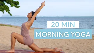 20 MIN MORNING YOGA FLOW || Yoga Flow To Stretch & Feel Good (Pregnancy Friendly)