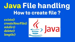 1 How to create file in java program Core java tutorial Java file handling