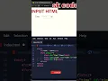input html date and time show vs code using