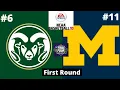#6 Colorado State vs #11 Michigan - NCAA Basketball 10 Simulation!