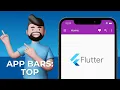 Flutter AppBar Widget Top