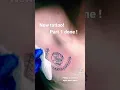 Tattooing A Skull tattooing clients drawing