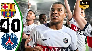 ملخص مباراة برشلونة وباريس سان جيرمان 1 4 اهداف مباراة باريس سان جيرمان وبرشلونة 