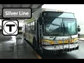 MBTA Silver Line 5 Front View - Time Lapsed POV between Dudley and Downtown Crossing In Snow