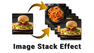 Image Stack Effect Image Hover Effect Using CSS