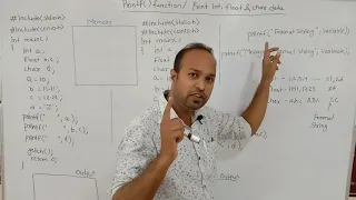 printf - 2 printf in C How to Print Int float Char data in C Printf function in C