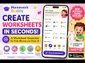 Homework Buddy - AI Worksheet Generator for Kids Create Printable Worksheets in Seconds