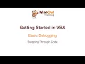 Excel VBA Online Course - 1 2 1 Stepping Through Code