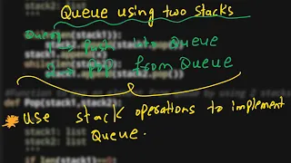 3 Queue using two stacks Stack and Queue Python GFG Must Do Coding Questions