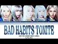 A2O MAY - BAD HABITS TONITE (COLOR CODED LYRICS) - (Hangugo, English And Portuguese BR)