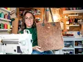 Download Lagu Sewing A Leather Totes Cute Tote Bag On My Juki 1541 - Let’s Modify A Grocery Tote Pattern Together!
