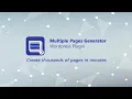 Generate SEO-Optimized Bulk Pages in WordPress Multi Page Generator Tutorial