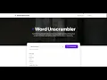 Word Unscrambler Random Password Generator
