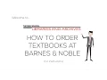 How to Order Textbooks at Barnes and Noble The New School Libraries and Archives