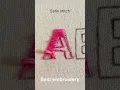 Download Lagu How to stitch letter A/satin stitch letter A