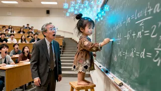 تعر ضت طفلة متسولة عمرها 6 سنوات للسخرية في الجامعة لكنها حلت مسألة مستحيلة فص دم الجميع 