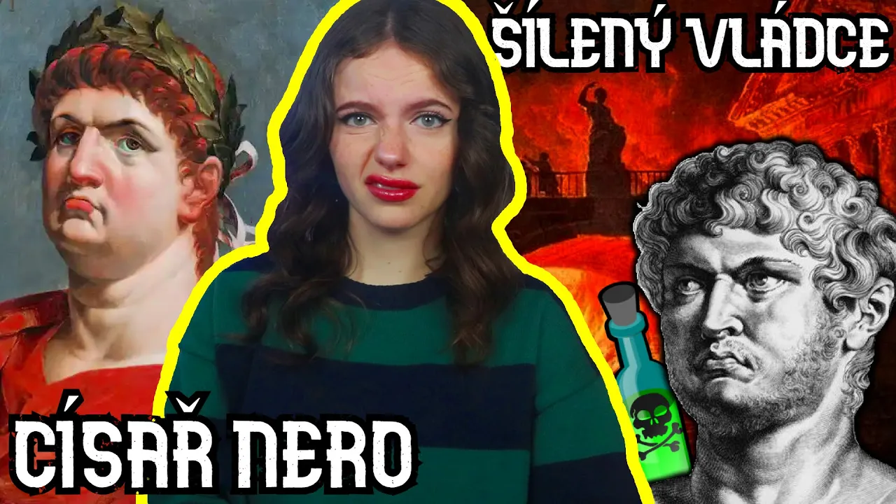 CÍSAŘ NERO: zapálil Řím, vzal si 2 muže, zbavil se matky a mnohem víc! | Just Justýna