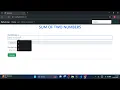 Sum of Two Numbers in Django Using AJAX
