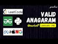 VALID ANAGRAM solution in TELUGU in PYTHON Leetcode-242 Leetcode solutions by S Javahar Reddy