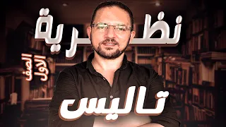 حل اختر معاصر هندسة نظرية تاليس اولي ثانوي الترم الاول 2024 