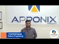 Testimonial from Veerbadrappa on Python Programing at Apponix Technologies