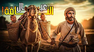 عيال الناقة هربت الناقة بعياله 