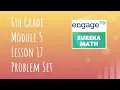 Engage NY Eureka Math Grade 6 Module 5 Lesson 17 Problem Set