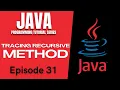 Java Tutorial TRACING RECURSIVE METHODS IN JAVA RECURSION Tagalog English Filipino 2021