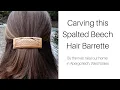 Download Lagu How I carve this Spalted Beech Hair Barrette / A Slow-paced \u0026 Relaxing Wood Carving Video