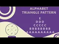 87 Alphabet Triangle Pattern without any pre-defined method using while loop in Python