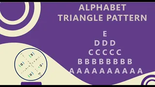 87 Alphabet Triangle Pattern without any pre-defined method using while loop in Python