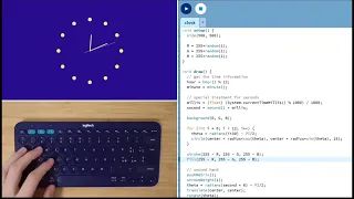 ASMR Programming - Analog Clock using Processing