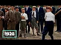 Download Lagu [1928] Boys Playing Baseball in Central Park ⭐️ [In 4K Color, Audio Enhanced] 