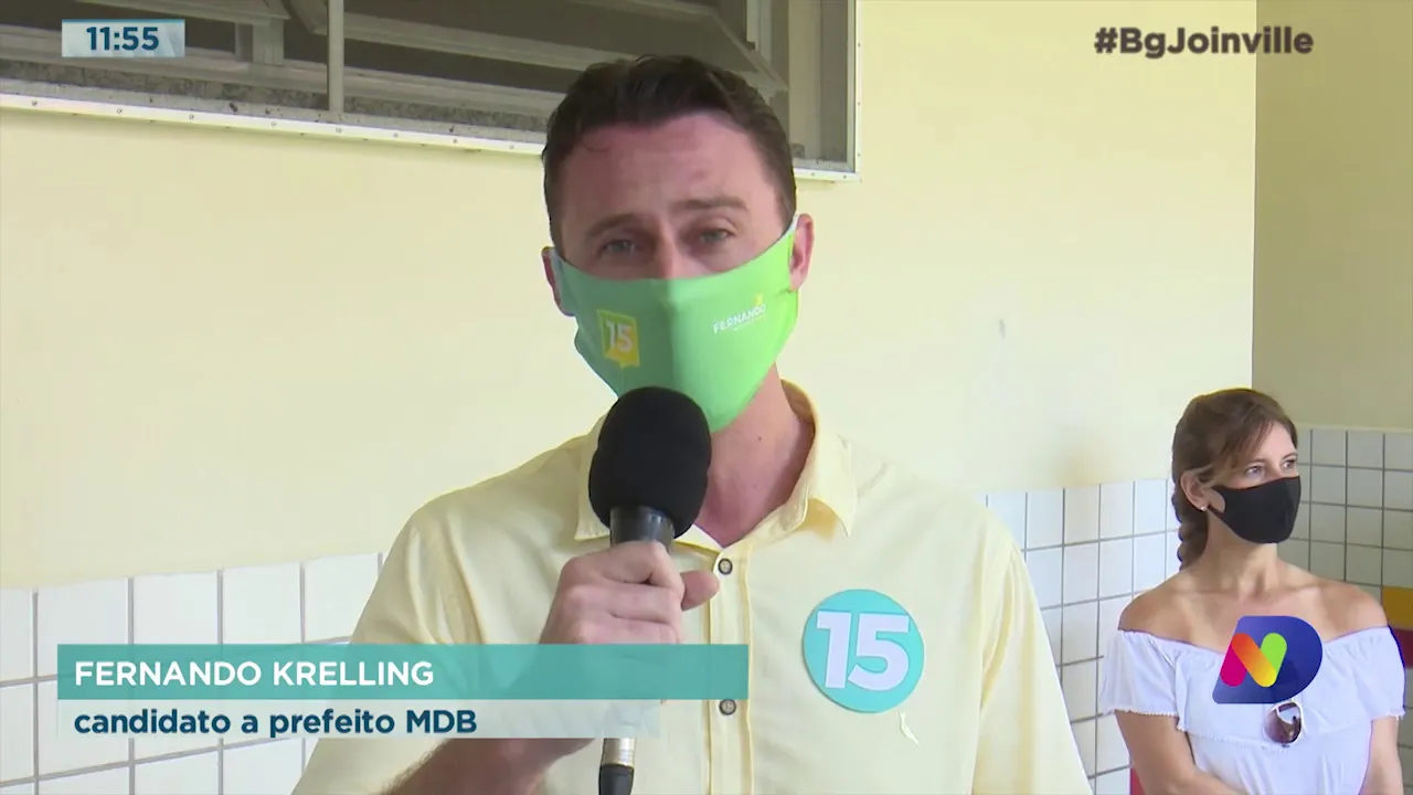 Eleições 2020: Candidatos votaram durante a manhã em Joinville
