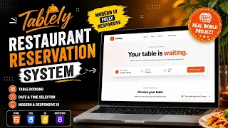 Build Tablely Restaurant Reservation System HTML CSS JavaScript Bootstrap