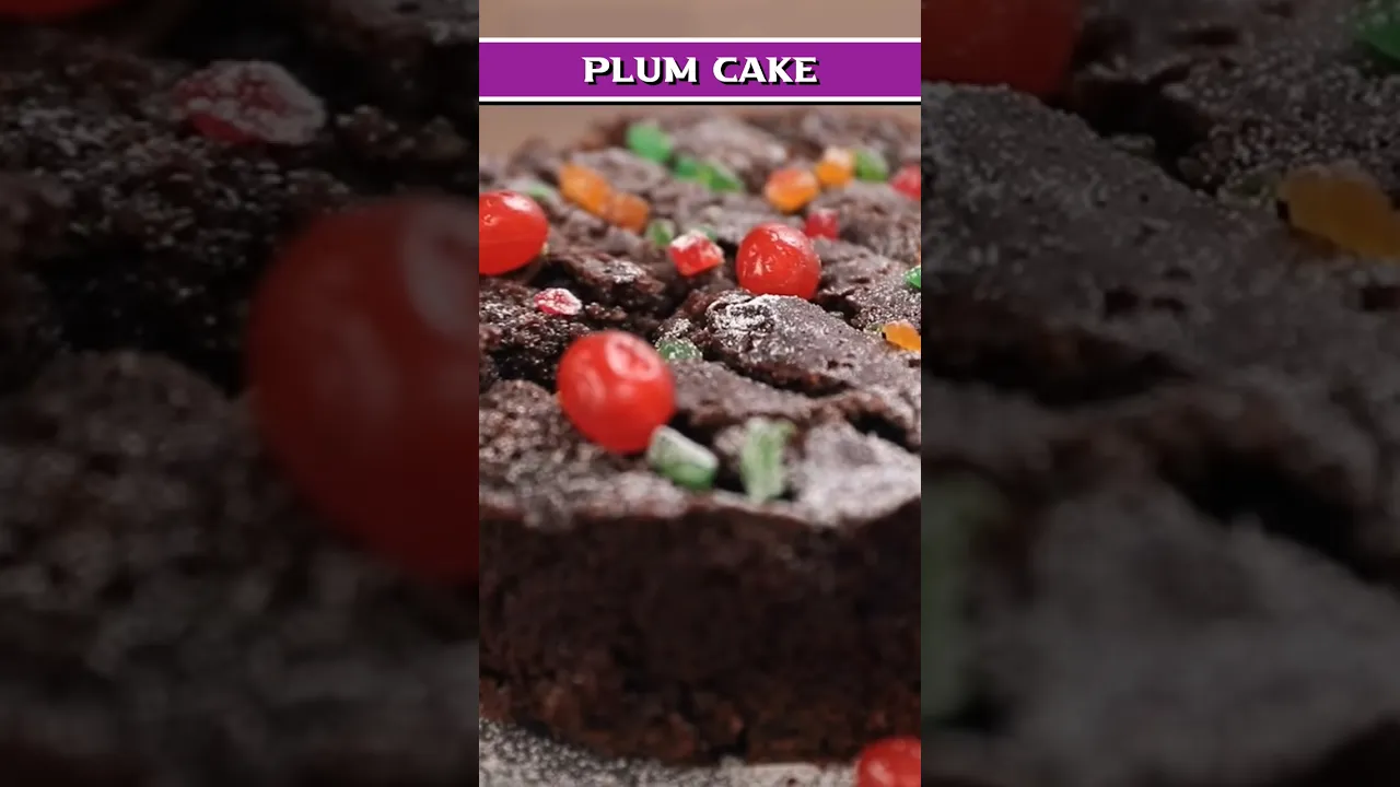 Eggless Christmas Cake Recipe    How To Make Plum Cake #shorts #merrychristmas #plumcake